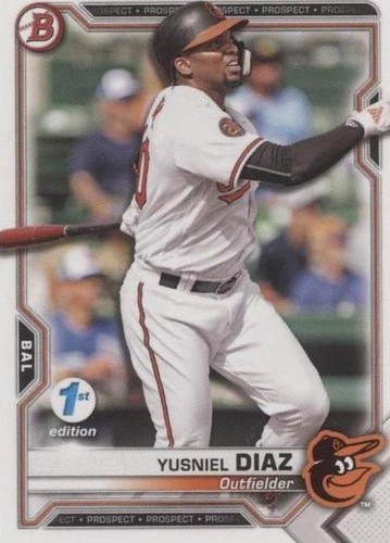 2021 Bowman 1st Edition - Yusniel Diaz #BFE-76