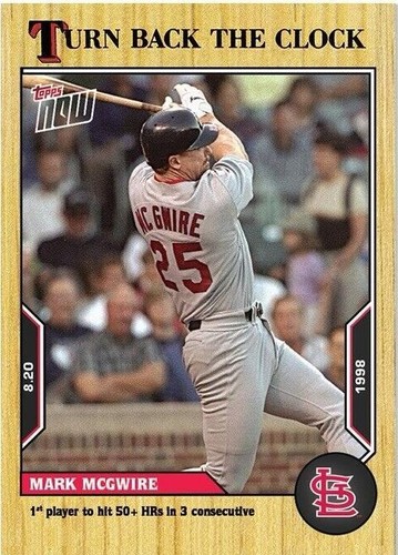 2022 Topps Now Turn Back the Clock - Mark McGwire #143