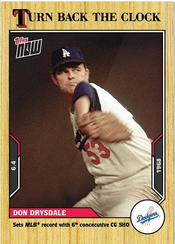 2021 Topps Now Turn Back the Clock - Don Drysdale #65