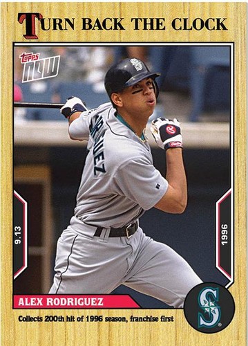 2022 Topps Now Turn Back the Clock - Alex Rodriguez #167