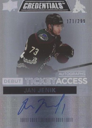 2021-22 Upper Deck Credentials - Jan Jenik #DTAA-JJ