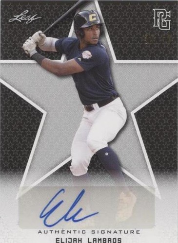 2020 Leaf Perfect Game National Showcase - Elijah Lambros #BA-EL1