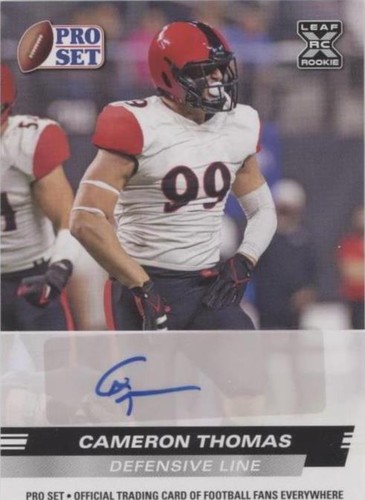 2022 Leaf Pro Set Draft Cameron Thomas #PSA-CT5