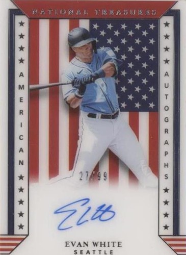 2020 Panini National Treasures - Evan White #AA-EW