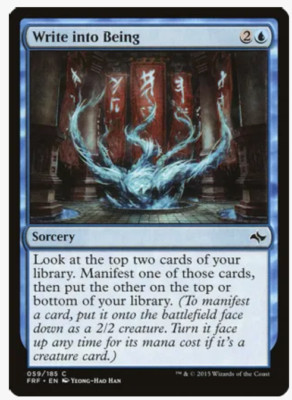 Magic the Gathering Cards Write into Being (x4) PLAYSET Fate Reforged NM/LP