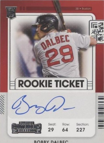 2021 Panini Contenders - Bobby Dalbec #106