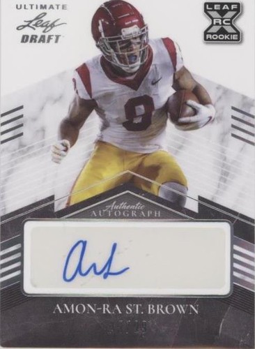 2021 Leaf Ultimate Draft Amon-Ra St. Brown #BA-ARS