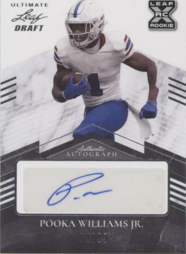 2021 Leaf Ultimate Draft Pooka Williams Jr. #BA-PWJ
