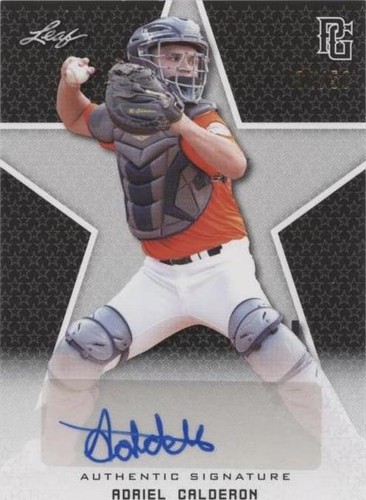 2020 Leaf Perfect Game National Showcase - Adriel Calderon #BA-AC2