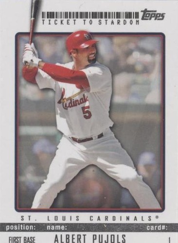 2009 Topps Ticket To Stardom - Albert Pujols #1
