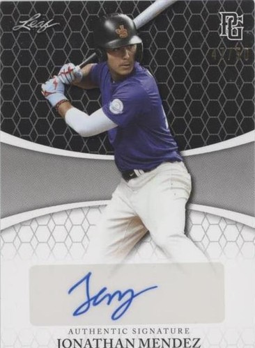 2022 Leaf Perfect Game National Showcase - Jonathan Mendez #BA-JM2
