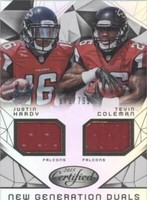 2015 Panini Certified Justin Hardy Tevin Coleman #NG-ATL