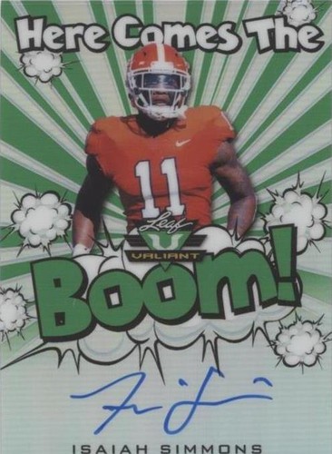 2020 Leaf Valiant Isaiah Simmons #HCB-IS1