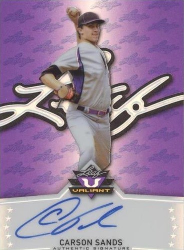 2014 Leaf Valiant - Carson Sands #BA-CS1
