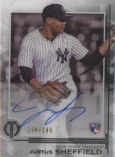 2019 Topps Tribute - Justus Sheffield #TA-JSH