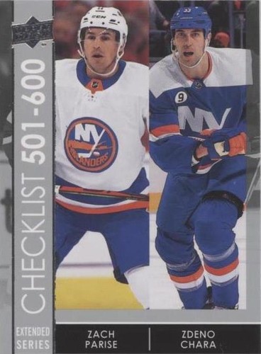 2021-22 Upper Deck Extended Series - Zach Parise Zdeno Chara #699