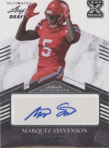 2021 Leaf Ultimate Draft Marquez Stevenson #BA-MS1