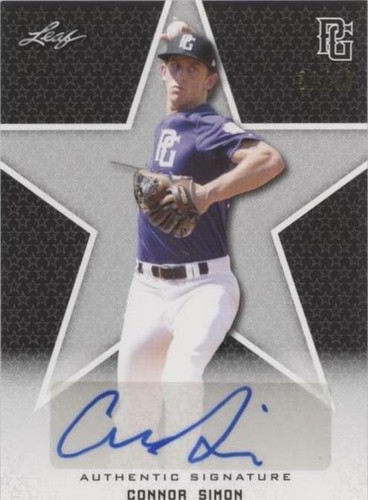 2020 Leaf Perfect Game National Showcase - Connor Simon #BA-CS4