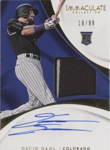 2017 Panini Immaculate Collection - David Dahl #105