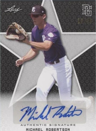 2020 Leaf Perfect Game National Showcase - Michael Robertson #BA-MR1