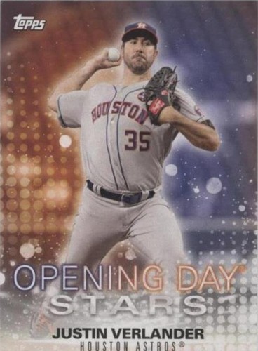 2018 Topps Opening Day - Justin Verlander #ODS-JV