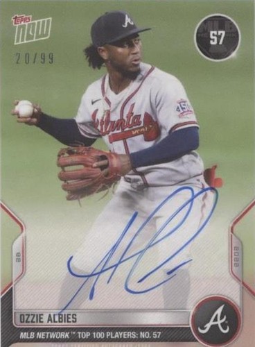 2022 Topps Now MLB Network Top 100 Players - Ozzie Albies #T-57A