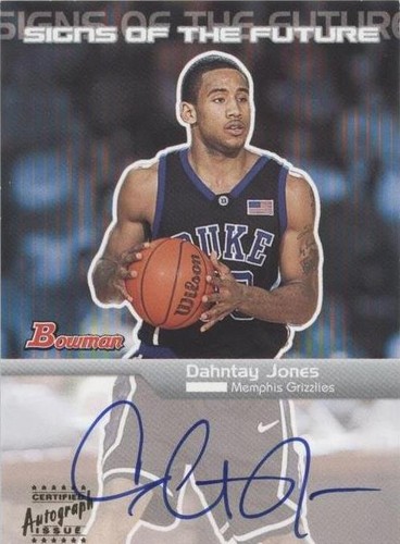 2003-04 Bowman Rookies & Stars - Dahntay Jones #SFA-DJ