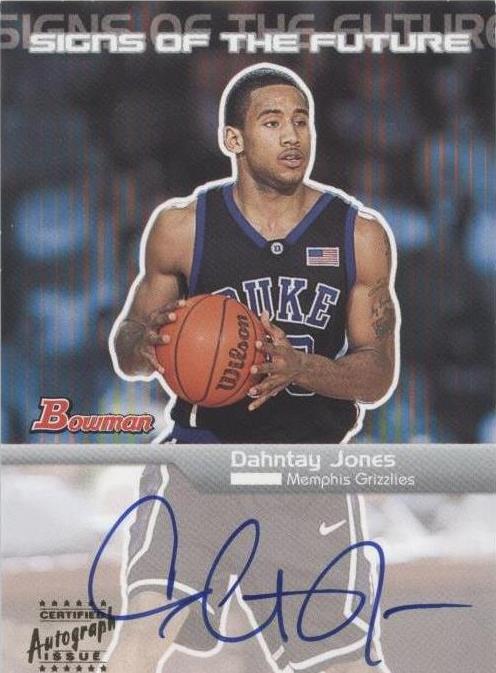 2003-04 Bowman Rookies & Stars - Dahntay Jones #SFA-DJ