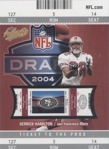 2004 Fleer Authentix Derrick Hamilton #129