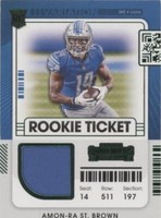 2021 Panini Contenders Amon-Ra St. Brown #RSV-ASB