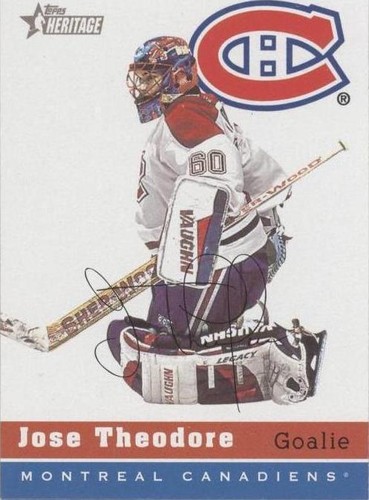 2000-01 Topps Heritage - Jose Theodore #162