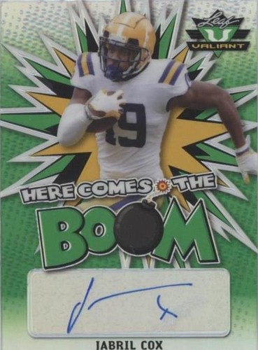 2021 Leaf Valiant Jabril Cox #HCB-JC1