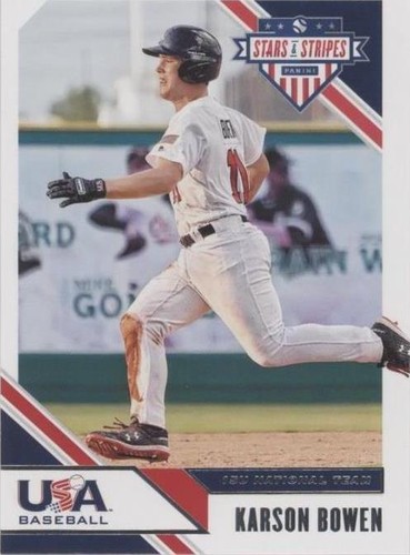 2020 Panini USA Baseball Stars & Stripes - Karson Bowen #58