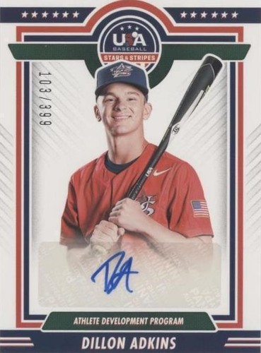 2022 Panini USA Baseball Stars & Stripes - Dillon Adkins #ADP1-DA