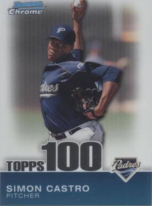 2010 Bowman Chrome - Simon Castro #TPC91