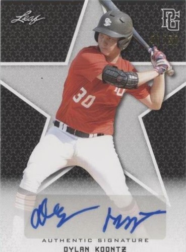 2020 Leaf Perfect Game National Showcase - Dylan Koontz #BA-DK1