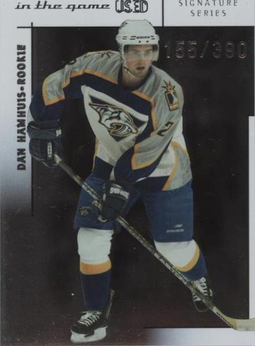 2003-04 In the Game-Used Signature Series - Dan Hamhuis #177