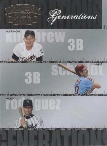2004 Donruss Throwback Threads - Alex Rodriguez Harmon Killebrew Mike Schmidt #G-27