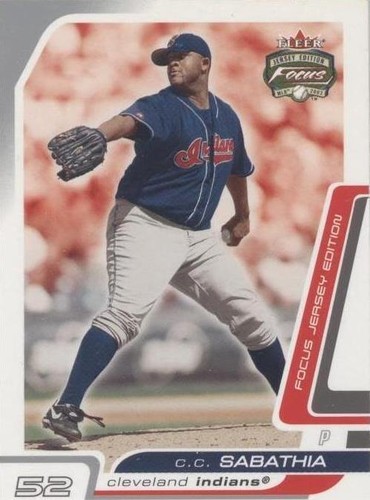 2003 Fleer Focus Jersey Edition - C.C. Sabathia #159