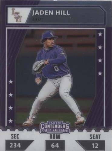 2021 Panini Elite Extra Edition - Jaden Hill #CTO-JH