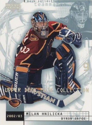 2002-03 Upper Deck Mask Collection - Byron Dafoe Milan Hnilicka #4