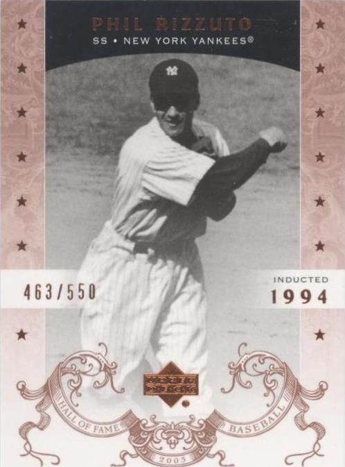 2005 Upper Deck Hall of Fame - Phil Rizzuto #58