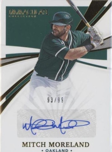 2021 Panini Immaculate Collection - Mitch Moreland #IS-MM