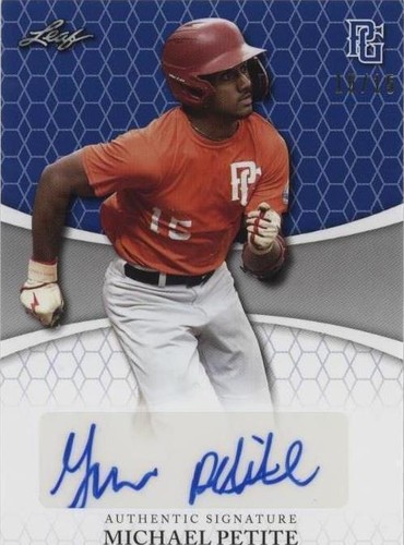 2022 Leaf Perfect Game National Showcase - Michael Petite #BA-MP1