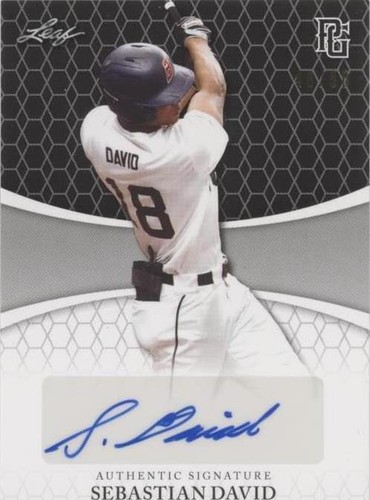 2022 Leaf Perfect Game National Showcase - Sebastian David #BA-SD1