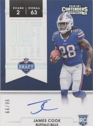 2022 Panini Contenders James Cook #DCA-JCO