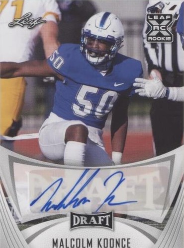 2021 Leaf Draft Malcolm Koonce #BA-NK1