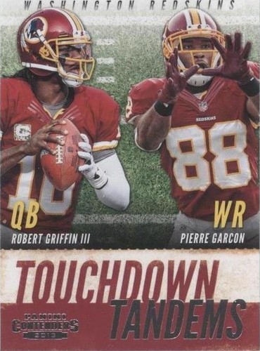 2013 Panini Contenders Pierre Garcon Robert Griffin III #18