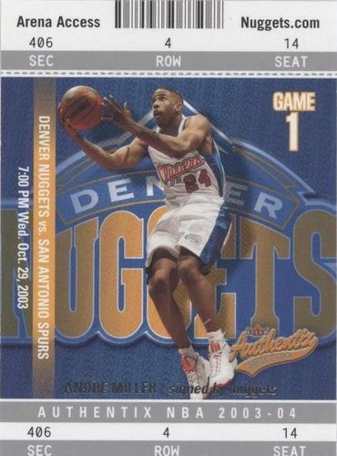 2003-04 Fleer Authentix - Andre Miller #17