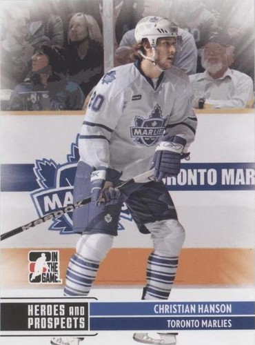 2009-10 In the Game Heroes and Prospects - Christian Hanson #62